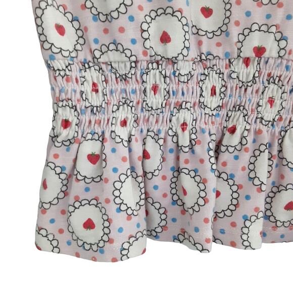 Matilda Jane Heartfelt Tunic Strawberry Smocked Peplum Long Sleeve Top Girls 4 - Picture 4 of 11